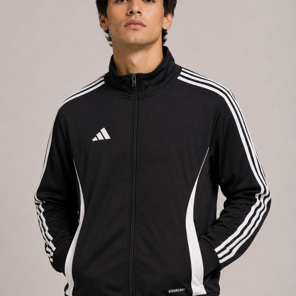 Adidas black aeroready track jacket